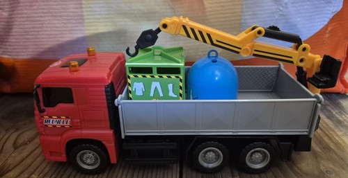Lkw kran mit container - lkw,