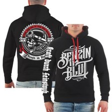 Herren Kapuzenpullover Biker