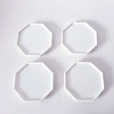 LEONARDO Untersetzer weiß Kunststoff 4 Stück Set