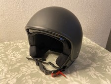 Jethelm mit Sonnenblende schwarz Gr. M