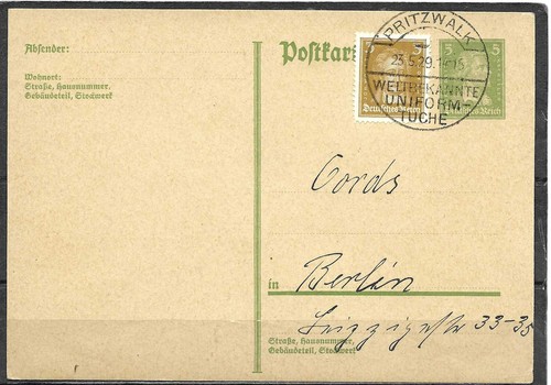 1929 ganzsachenpostk p 175 - ganzsachenpostk.,