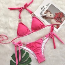 NEU Bikini Pink Rosa Strass