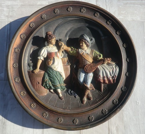 Alter wandteller relief mann - alter,
