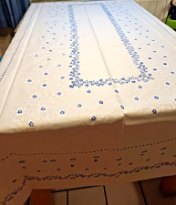 Blaudruck Tischdecke Damast