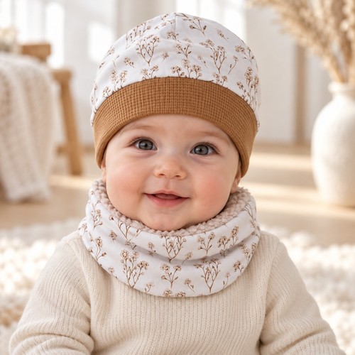 Beanie warmer loopschal set - beanie,