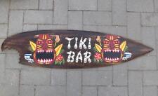 Tiki Bar Surfboard 100cm Surfbrett mit Tiki Motiv im Hawaii Deko Design