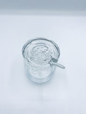 Marmeladeglas Konfitüre Glas Erdbeere Vintage Kristallglas Gewicht 559g