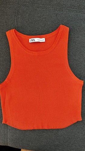 Top orange von zara kurz - zara,