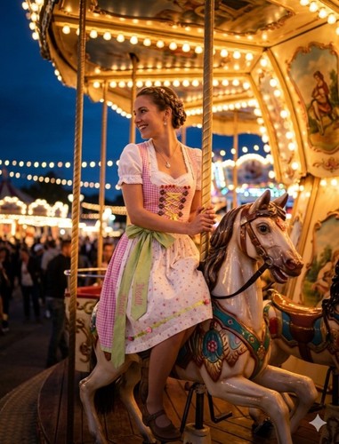 Ausgefallenes luxus dirndl - luxus,