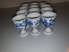 6 Stűcke Hutschenreuther Zwiebelmuster Eierbecher