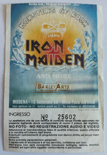 IRON MAIDEN Konzertkarte MONSTERS OF ROCK Modena ITALIEN 1988