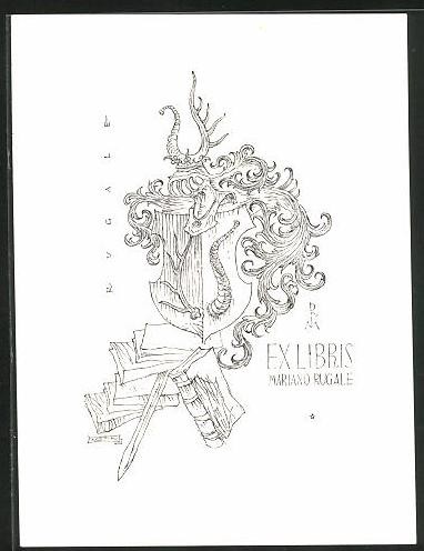 Exlibris mariano rugale - exlibris,