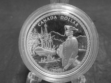 Silbermünze - Canada Dollar "1778-2018 Captain James Cook"  VZ in Kapsel GS9188