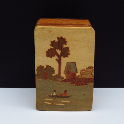 Vintage holzdose 1970er - holzdose,