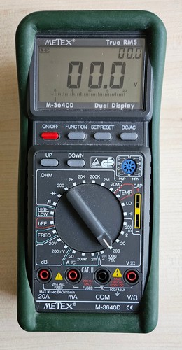 Metex 3640d dual display - dual,