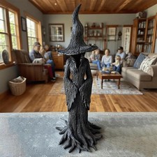 Gothic halloween hexe statue - halloween,