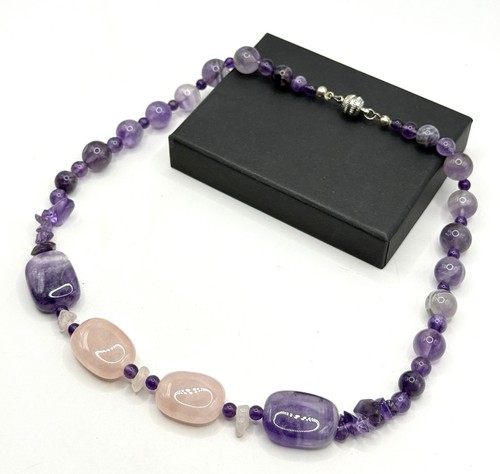 Amethyst rosenquarz edelstein - amethyst,