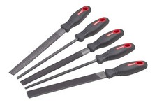 Feilen & Raspel Set 5teilig aus Stahl & TPR im Kunststoff Schachtel + NeuWertig