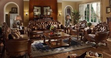 Ledersofa sofagarnitur set - ledersofa,