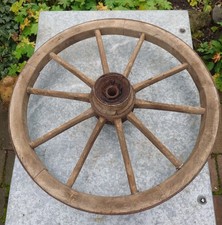 Altes antikes Wagenrad Holzrad Leiterwagen Speichen Speichenrad ca. 60 cm