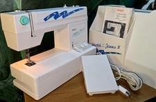 Pfaff Stretch & Jeans II Freiahrm-flachbett Nähmaschine Top-Zustand 