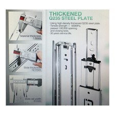 SHUHANG Schubladenschienen 68 kg Tragfähigkeit schubladenauszug Vollauszug