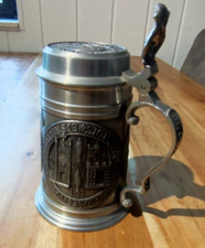 Zinn bierkrug mit - bierkrug, deckel