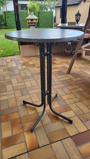 Stehbiertisch  H 105 cm, Durchmessser 80 cm, klappbar.