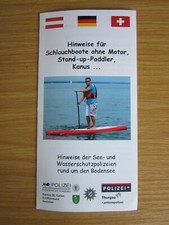 Hinweise für Schlauchboote