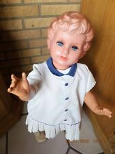 Schildkröt-Puppe Gabriele Nr. 64 Sammlerstück 60er Jahre, Kleidung + Lederschuhe