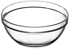 20 cm STAPELSCHALE Glas Schale Glasschale Salatschale Glasschüssel Schüssel