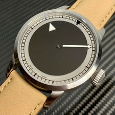 MIGMA MAGIC HOUR HERRENUHR Ø 43mm GRAU ETA 6497-1 SWISS LEDERBAND GERMANY