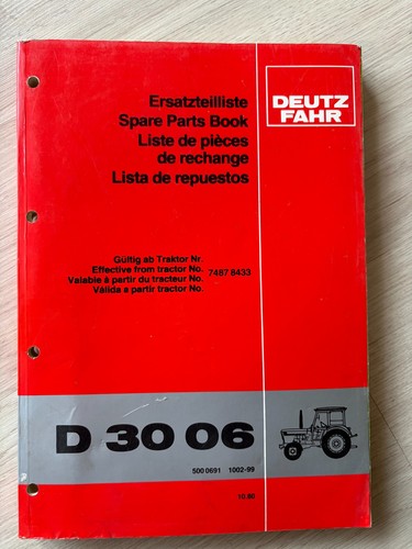 Original ersatzteilliste deutz - ersatzteilliste,