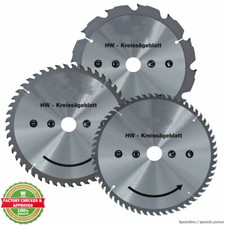 HW-Sägeblatt 3- tlg. Set 190 mm 12, 48, 60 Zähne Multibrand Repacked