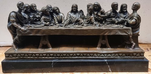 Bronzeskulptur das letzte - das,