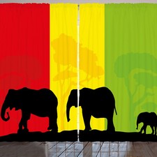 Silhouette Rustikale Gardine