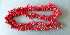 Korallen Edelstein Mode Schmuck Kette Collier 32-64cm Rot Astkoralle  Deko Top