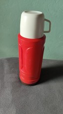 DDR Thermoskanne mit Tasse / Deckel - Rot