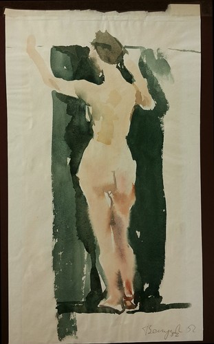 Original aquarell signiert - aquarell.,