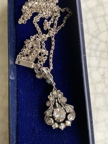 Antikes silber collier mit - antikes,