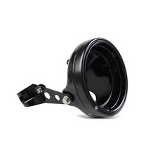 Motorrad Scheinwerfergehäuse 7" mit Gabel-Halterung 35-43mm schwarz C-Ware