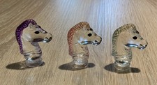 3 Deko Pferdekopffiguren, je