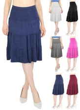 Damen Faltenrock knielang