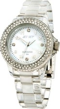 Neu Jet Set Armbanduhr Damen Steinbesatz Neue Baterie liegt bei #068