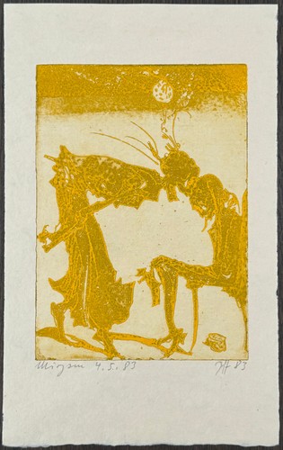 Horst janssen radierung auf - horst,