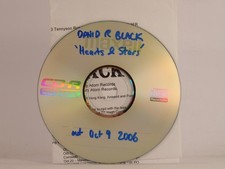 DAVID R BLACK HEARTS AND STARS (549) 12 Track Promo CD Album including Plastic S