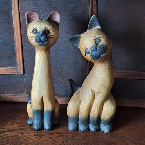 Katzenfiguren holz h ca - katzenfiguren,, holz,