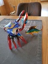 Krabbe glasfigur skulptur - krabbe,