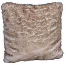 Webpelz Kissen Nordfuchs Fellkissen Pelzimitat Pelzkissen 45x45cm Sofakissen