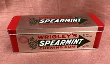 Wrigley’s Spearmint Blechdose mit Deckel ca. 16,5 x 5 x 5 cm